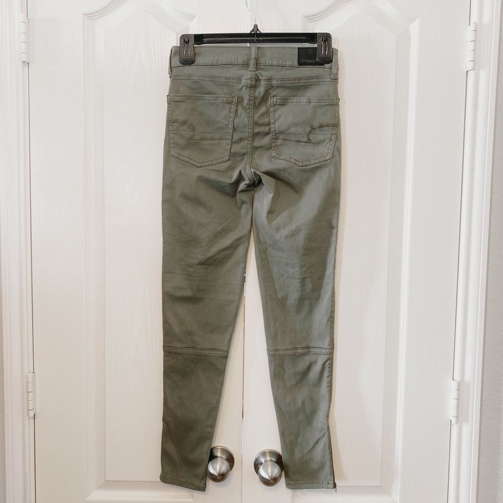 American Eagle outfitters  Moto High Rise Jegging Size 0 Regular - Picture 2 of 12